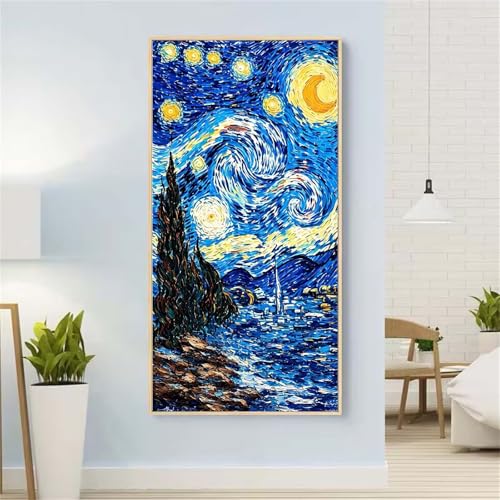 Sternenhimmel Diamond Painting Groß xxl 100x200 cm Diamond Painting Abstrakt Diamond Painting Erwachsene, 5D Diamant Painting Bilder Kinder, Mosaikherstellung, Geschenke für Home Wand Décor Aesthetic von Yeefion