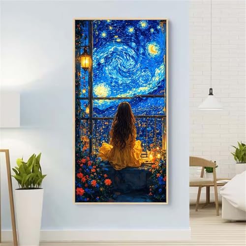 Sternenhimmel Diamond Painting Groß xxl 40x80 cm Diamond Painting Frau Diamond Painting Erwachsene, 5D Diamant Painting Bilder Kinder, Mosaikherstellung, Home Wand Décor Aesthetic, Geschenke für Damen von Yeefion