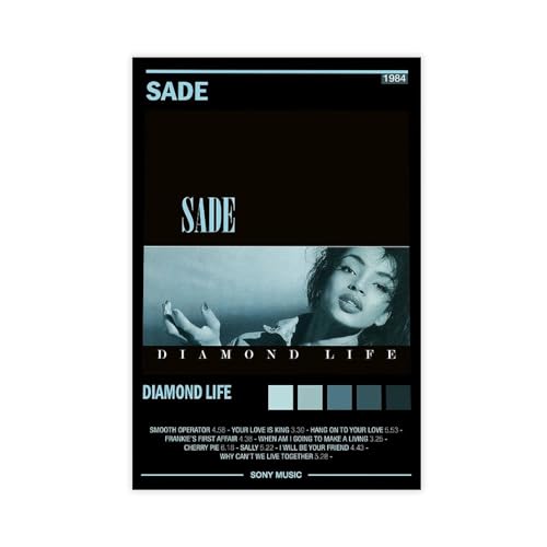 Yeepi Sade Leinwand-Poster, Wandkunst, Dekordruck, Gemälde für Wohnzimmer, Schlafzimmer, Dekoration, ungerahmt, 30 x 45 cm von Yeepi