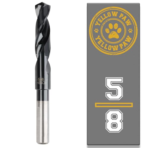 1,6 cm Bohrer für Metall – Industriequalität M35 Kobalt-Titan, Aluminium, Nitrit – 1,6 cm Durchmesser und Gesamtlänge von 15,2 cm mit einer Arbeitslänge von 7,6 cm, leicht in Metall, Stahl und von Yellow Paw