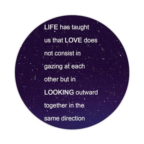 Life Has Taught Us That Love Does Not Consist in Round Label Sticker 3 Inch Stickers for Notebook Stickers Motivational Quote Decal for Suitcase Computer Vinyl Decals Set of 50 Gifts for Friend von Yelolyio