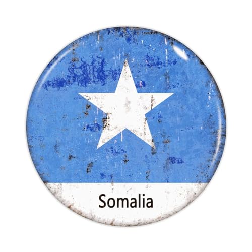 Runde Etikettenaufkleber, Somalia-Aufkleber, Somalia-Flagge, Aufkleber, Geschenkanhänger, Dekoration für Laptop, Umschläge, Dichtungen, Wasserflasche, Karte, Geschenktüten, Verpackung, 50 Stück von Yelolyio