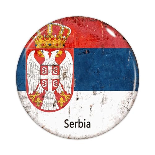 Serbien Round Label Sticker 4 Inch Stickers for Notebook Stickers Serbia National Flag Decal for Suitcase Computer Vinyl Decals Set of 50 Gifts for Friend von Yelolyio