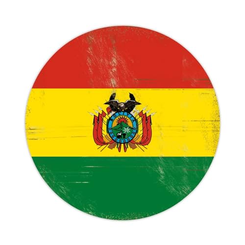 Vintage-Etiketten mit Bolivien-Nationalflagge, Bolivien-Aufkleber für Laptop, Umschlag, Versiegelung, Glas, Wasserflaschen, Geschenktüten, Dekoration, Hochzeit, Weihnachten, Urlaub, Party, Geschenke, von Yelolyio