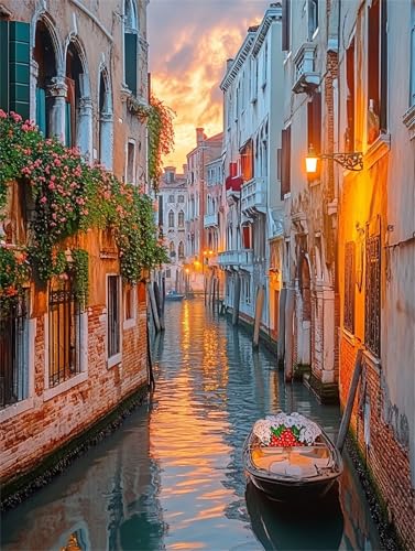 Diamond Painting Erwachsene Venedig Diamant Painting Bilder Landschaft 5D DIY Full Drill Crystal Stickerei Malen Nach Zahlen Kinder Mosaikherstellung mit Zubehör,Home Décor Geschenk 70x90cm L-1379 Diamond Painting Erwachsene Venedig Diamant Painting Bilder Landschaft 5D DIY Full Drill Crystal Stickerei Malen Nach Zahlen Kinder Mosaikherstellung mit Zubehör,Home Décor Geschenk 70x90cm L-1379 von Yeogcohe