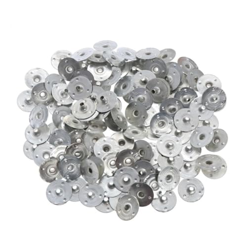 500pcs Candle Dochthalter, 12,5 mm x 4mm Metallkerzen -Docht -Halter, robuste Kerzen -Docht -Basis, DIY Candle Docht Basisklemme, Candle -Making -Accessoires, Kerzendocht von Yeory