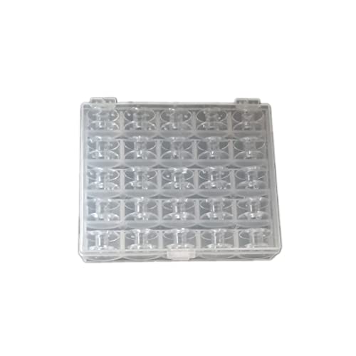 Leere Spulenkoffer, praktische Spulenbox, 25 Spulenplastik -Floss -Organizer Box, Nähmaschinen -Spulenbox, Nähfaden Organizer von Yeory