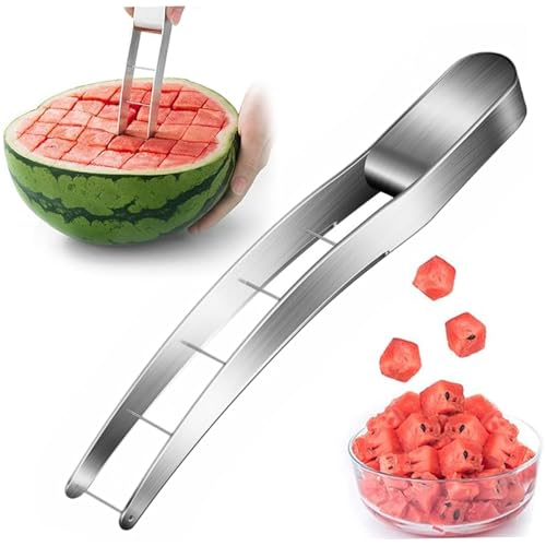 Wassermelonschneider Effizienter Wassermelonenwindmühlenschneider mit scharfen Klinge tragbar 304 Edelstahl -Obst -Slicer -Werkzeug für Sommerfamilienfeiern Camping, Slicer -Werkzeug von Yeory