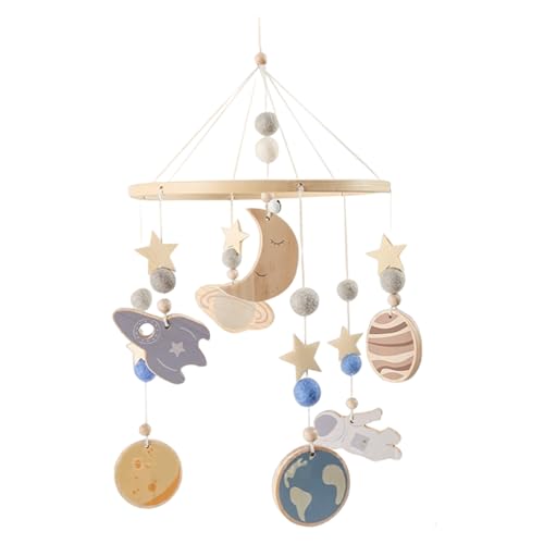 Yeory Crib Mobile, Hanging Baby Mobile für Krippen, hölzerne Wind Chime Baby Kindergarten -Dekor Baby Krippe Mobile für Kinder, Baby Mobile für Krippe von Yeory