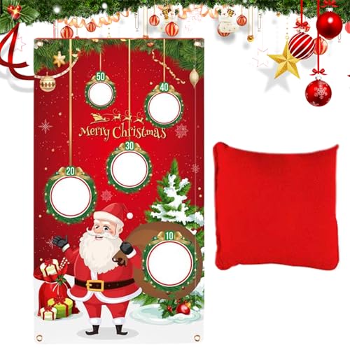 Yeory Wurfspielsets, Weihnachts -Bohnen -Taschen -Spiel, Weihnacht Toss Games Banner Style 1, Bean -Tasche zum Werfen von Spiel, Wandhänge -Toss -Spiel von Yeory