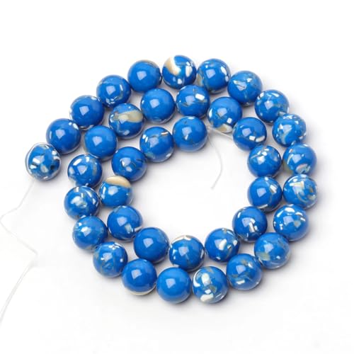 Natürliche Steinperlen, rund, lose Abstandshalter-Perlen für Schmuckherstellung, DIY, Armband, Halskette von Yeuyyben