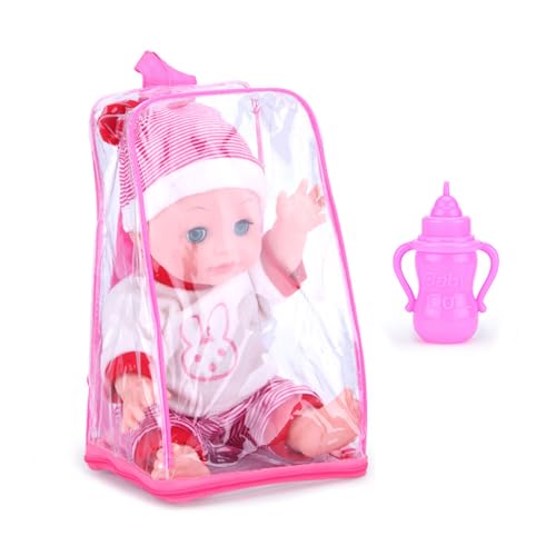 Yfenglhiry Puppen 13-Zoll Weicher Neugeborene Babyflasche Kleidung von Yfenglhiry