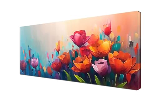 Bunt Malen nach Zahlen Anlage Malen Nach Zahlen Erwachsene Groß 100x200 cm Leinwand DIY Anfänger Handgemalt Ölgemälde Bastelset Erwachsene Mit Pinseln und Acrylfarbe, Room Decor (Ohne Rahmen) Y6-392 von Yhfunfo