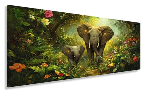 Diamond Painting Erwachsene Elefant, Tier Diamond Painting XXL 100x200CM Basteln Erwachsene Kinder Diamant Malerei Set, DIY Mosaikherstellung,5D Crystal Strass Stickerei Sets Wand Deko Aesthetic Y2-77 von Yhoonn