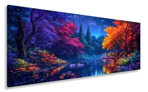 Diamond Painting Erwachsene Landschaft, See Diamond Painting XXL 100x200CM Basteln Erwachsene Kinder Diamant Malerei Set, DIY Mosaikherstellung, Crystal Strass Stickerei Sets Wand Deko Aesthetic Y2-68 von Yhoonn