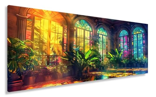 Diamond Painting Landschaft, Diamond Painting Erwachsene Architektur Full Drill Bastelset Erwachsene Anfänger, DIY Diamant Kunst Malerei Stickerei Kreuzstich Geschenke, Deko Wohnzimmer 100x200CM Y2-61 von Yhoonn