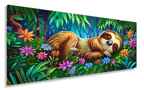 Diamond Painting Waschbär, Diamond Painting Erwachsene Tier Full Drill Bastelset Erwachsene Anfänger, DIY Diamant Kunst Malerei Stickerei Kreuzstich Arts als Geschenke, Deko Wohnzimmer 30x60CM Y2-91 von Yhoonn