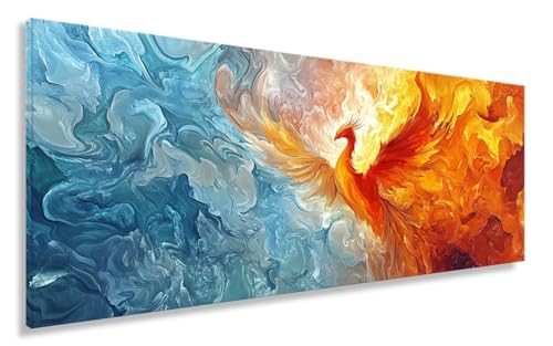 Diamond Painting XXL 100x200CM Diamant Painting Bilder Phönix Diamond Art Erwachsene Kinder Anfänger, DIY Diamanten Malerei Kreuzstich Bastelset Basteln Entspannung Geschenk Mädchen Deko Tier Y2-81 von Yhoonn