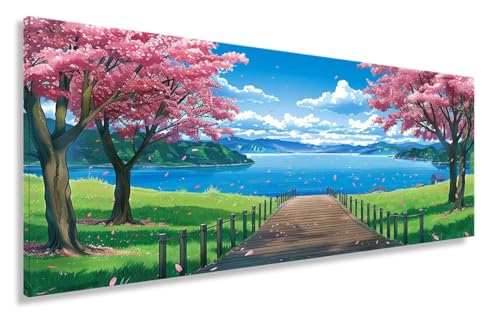 Diamond Painting XXL 100x200CM Diamant Painting Bilder See Diamond Art Erwachsene Kinder Anfänger, DIY Diamanten Malerei Kreuzstich Bastelset Basteln Entspannung Geschenk Mädchen Landschaft Y2-54 von Yhoonn