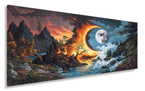 Diamond Painting XXL 100x200CM Diamant Painting Bilder Universum Diamond Art Erwachsene Kinder Anfänger, Diamanten Malerei Kreuzstich Bastelset Basteln Entspannung Geschenk Mädchen Landschaft Y2-75 von Yhoonn