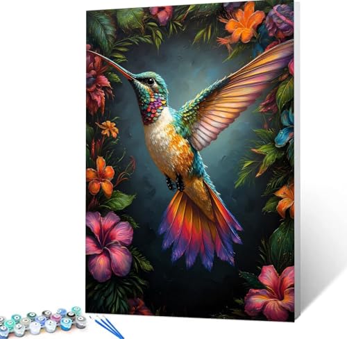 Malen Nach Zahlen Vogel Malen Nach Zahlen Erwachsene Tier Bastelset Erwachsene Frauen, DIY GemäLde Set Erwachsene mit Pinsel und Acrylfarbe Als Deko Wohnzimmer, Geschenke für Männer 100X130cm H5-110 von Yhoonn