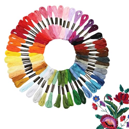 Stickgarn, Regenbogenfarben, Sticktwist für Armbänder, Nähgarn, Bastelgarn, Fädelgarn zum Dekorieren, Reparieren, Quilten, Basteln Stickgarn, Regenbogenfarben, Sticktwist für Armbänder, Nähgarn, Bastelgarn, Fädelgarn zum Dekorieren, Reparieren, Quilten, Basteln von Yhsioaklo