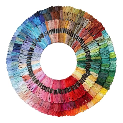 Stickgarn, Regenbogenfarben, Sticktwist für Armbänder, Nähgarn, Bastelgarn, Fädelgarn zum Dekorieren, Reparieren, Quilten, Basteln Stickgarn, Regenbogenfarben, Sticktwist für Armbänder, Nähgarn, Bastelgarn, Fädelgarn zum Dekorieren, Reparieren, Quilten, Basteln von Yhsioaklo