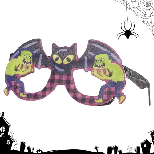 Yhsioaklo Halloween-Kostüm-Party-Brille, Halloween-Cosplay-Brille - Lustige Design-Brillen, Foto-Requisiten, Zubehör,Partyzubehör, Kostümzubehör, Partygeschenkgläser für Kinder und Erwachsene von Yhsioaklo