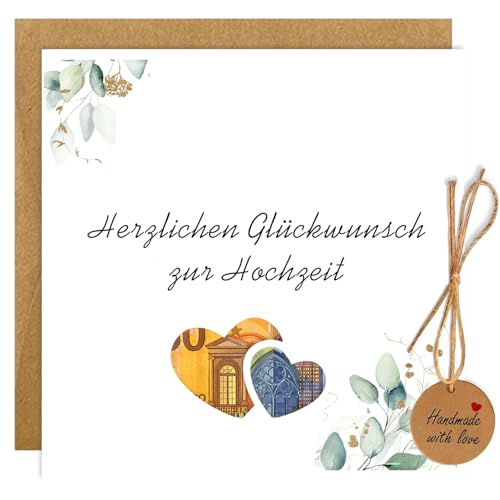 Yi'antai Geldgeschenk Hochzeit mit Umschlägen, Geschenke zur Hochzeit Alles Gute zur Hochzeit Geldkarte Verpackung Hochzeitsgeschenk Geschenkideen von Yi'antai