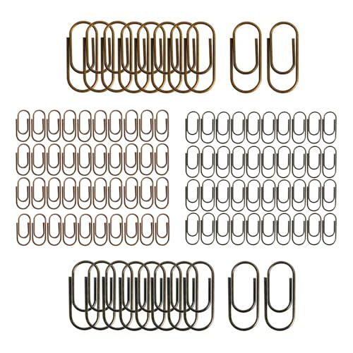 Büroklammern für Büro und Schule, 100 Stück, schwarz und gemischte Farben von YiJPXinADZ