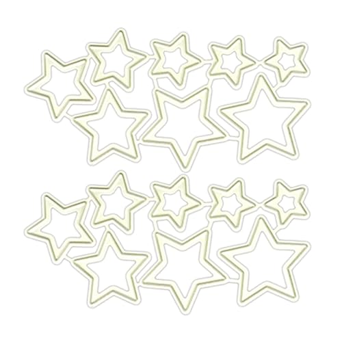 2 Stück Stern Präge Stanzformen Ausgehöhlte Stern Präge Stanzformen Für Kartenherstellung Scrapbooking Album Papier Basteln Scrapbooking Stanzformen Sammelalbum Schneidwerkzeuge Und von YiNLuax