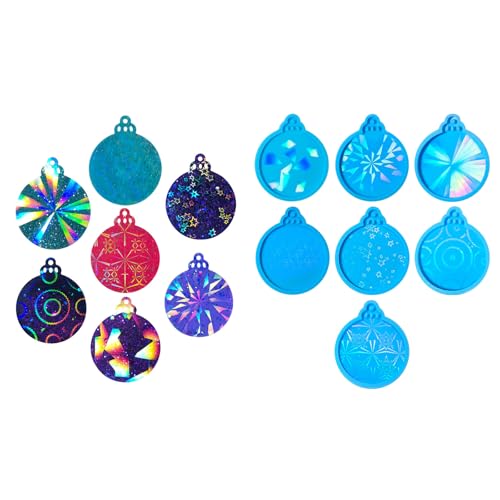 7pcs Set Kreative Runde Silikonformen Für Harz Weihnachtsbaumdekoration Formen Schmuckform Für Handwerksprojekte 7pcs Set Kreative Runde Silikonformen Für Harz Weihnachtsbaumdekoration Formen Schmuckform Für Handwerksprojekte von YiNLuax