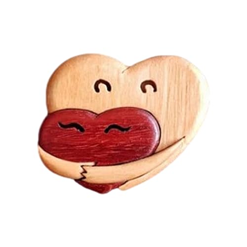 Holz-Skulptur in Herzform, zum Basteln, für den Schreibtisch, Valentinstag von YiNLuax