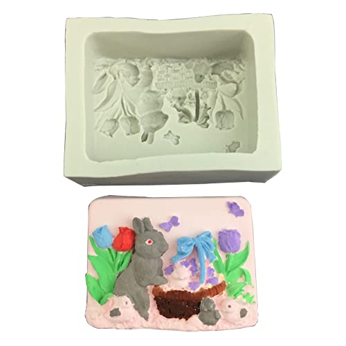Kaninchen Silikonform Fondant Schimmel Silikon Zuckerwerksformen Für Kuchen Back Seifen Kerze Dekorationstool Kaninchen Silikonform Fondant Schimmel Silikon Zuckerwerksformen Für Kuchen Back Seifen Kerze Dekorationstool von YiNLuax