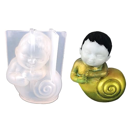 Schneckenkerzenharz Epoxidform Snail Boy Aromatherapie Silikonform Duft Kerze Harz Schimmel Werkzeug Wohnkultur Schneckenkerzenharz Epoxidform Snail Boy Aromatherapie Silikonform Duft Kerze Harz Schimmel Werkzeug Wohnkultur von YiNLuax