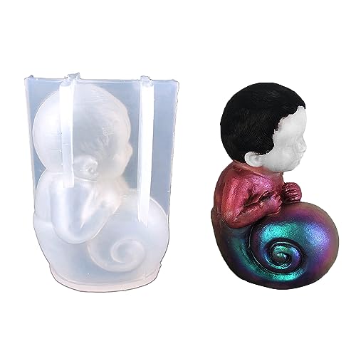 Schneckenkerzenharz Epoxidform Snail Boy Aromatherapie Silikonform Duft Kerze Harz Schimmel Werkzeug Wohnkultur Schneckenkerzenharz Epoxidform Snail Boy Aromatherapie Silikonform Duft Kerze Harz Schimmel Werkzeug Wohnkultur von YiNLuax