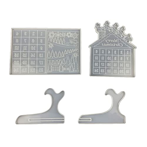 Set Von 4pcs Handgefertigtem Kalenderform Für Ideale Für Kinder Erwachsene Geschenke Kunsthandwerk Wiederverwendbare Silikonformwerkzeuge Set Von 4pcs Handgefertigtem Kalenderform Für Ideale Für Kinder Erwachsene Geschenke Kunsthandwerk Wiederverwendbare Silikonformwerkzeuge von YiNLuax
