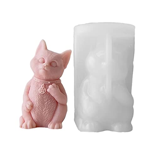 Stehende Katze Silikonform Duft Kerze Schimmel Tisch Ornament Werkzeuge Gipshandwerk Machen Vorräte Nicht Stick Stehende Katze Silikonform Duft Kerze Schimmel Tisch Ornament Werkzeuge Gipshandwerk Machen Vorräte Nicht Stick von YiNLuax