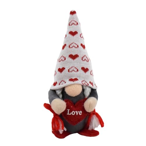 YiNLuax Valentinstag Zwerge Plüschpuppen Mit Herz Liebe Home Ornament Tomtes Tischfiguren Geschenk Hochzeiten Party Dekoration von YiNLuax