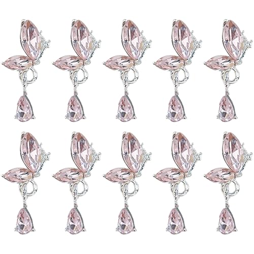 10x/Packung Schmetterlingsflügel Nägel Kunst Charm Nägel Dekorationen Schmetterling Anhänger Nägel Charm Dangle Nails Charm Für Frau von YiQinzcxg