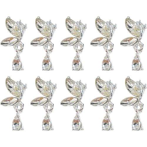 10x/Packung Schmetterlingsflügel Nägel Kunst Charm Nägel Dekorationen Schmetterling Anhänger Nägel Charm Dangle Nails Charm Für Frau von YiQinzcxg