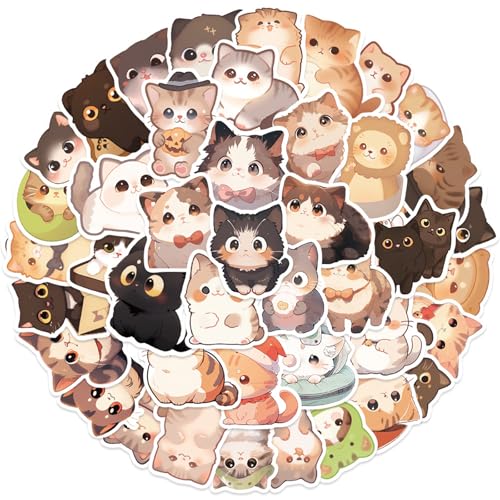50pieces Kätzchen Katzen Aufkleber Wasserbeständiger Ästhetischer Aufkleber Für Wasserflaschen Laptop Scrapbook Skateboard Telefon 50pieces Kätzchen Katzen Aufkleber Wasserbeständiger Ästhetischer Aufkleber Für Wasserflaschen Laptop Scrapbook Skateboard Telefon von YiQinzcxg