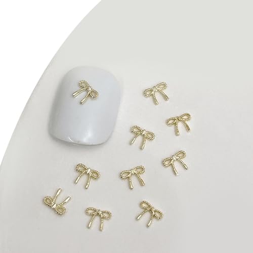 Personalisiertes Nagelzubehör 3D Nagelanhänger Aus Metall 20 Stück Schleifen Nageldekorationen Für Individuelle Nagel Looks von YiQinzcxg