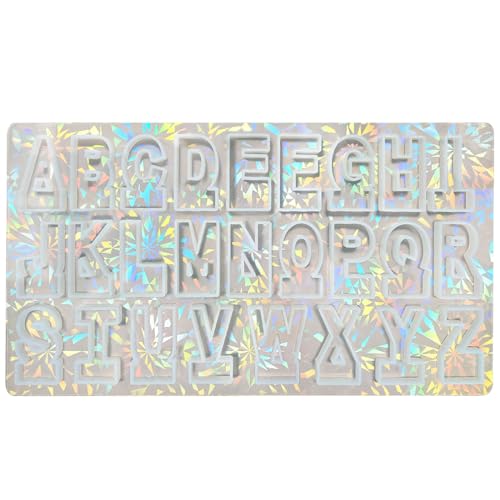 Silikon-Buchstabenformen für Epoxidharz, praktische Alphabet-Anhängerform für Schmuck und Schlüsselanhänger von YiQinzcxg