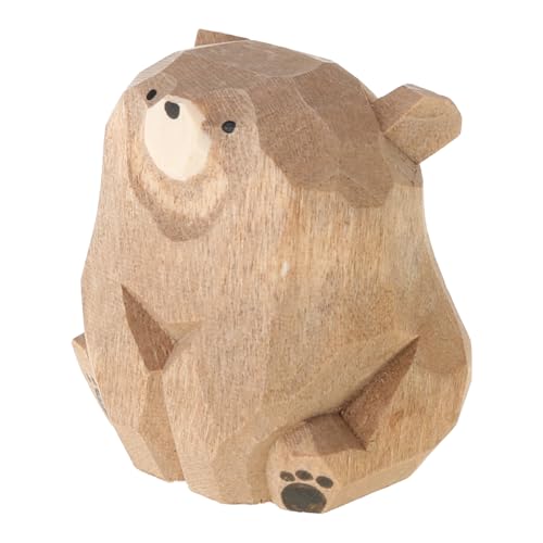 YiQinzcxg Einzigartige Holzfigur Ornament Handwerk Handgefertigt Massive Holzschnitzstatue Zum Dekorieren Von Tischen Für Kinder von YiQinzcxg