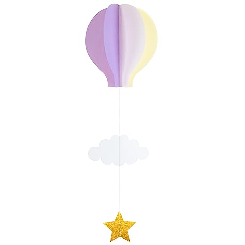 YiQinzcxg Heißluftballon + Stern hängende Dekorationen, ideal für Hochzeitstage, schöne hängende Ornamente, Partyzubehör von YiQinzcxg