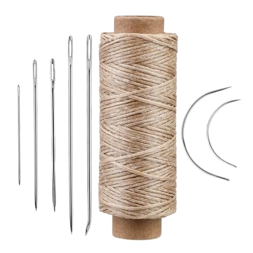 YiQinzcxg Leder-Nähnadel-Set, Polsternadel, gebogene Nadel, Sticknadel, Leder, Handnähnadel für Handwerk, 10 Stück von YiQinzcxg