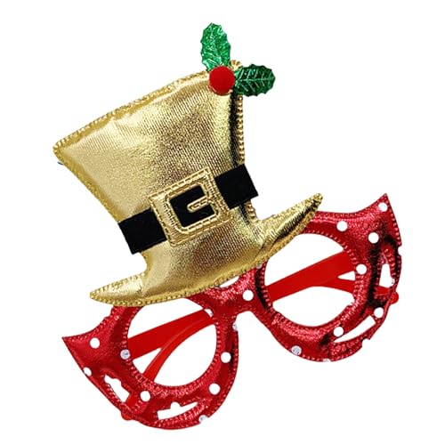 YiQinzcxg Neujahrsbrille Karneval Weihnachtsbrille Foto Requisiten Mistelzweig Dekorationen Neujahr Teenager Erwachsene Weihnachtsgeschenk von YiQinzcxg