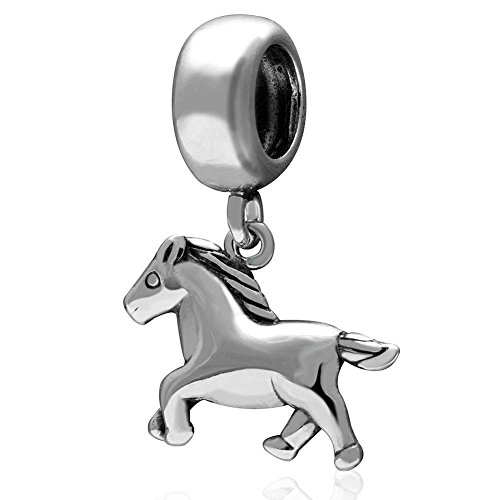 Pferde-Charm, 925er Sterlingsilber, für Pandora-Bettelarmbänder von YiRong Jewelry