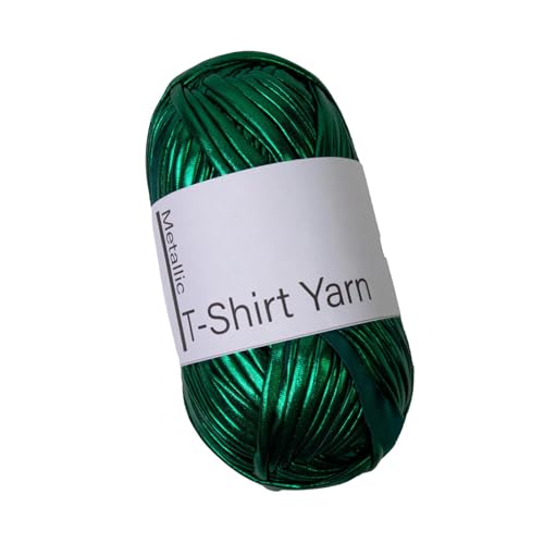 Yianyal T-Shirt-Garn zum Häkeln, Strickgarn,Glanzgarn für T-Shirt | Modisches, weiches Garn zum Stricken, Häkeln und Basteln, glänzendes Strickgarn für Kleidung, T-Shirts von Yianyal